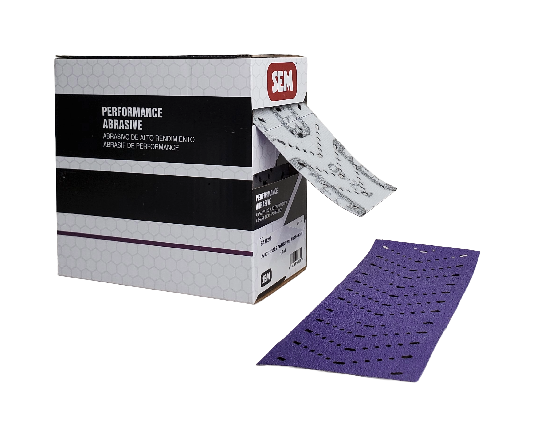 SEM AVS 2,75''x33.5''  Perf-Roll Grip Multihole