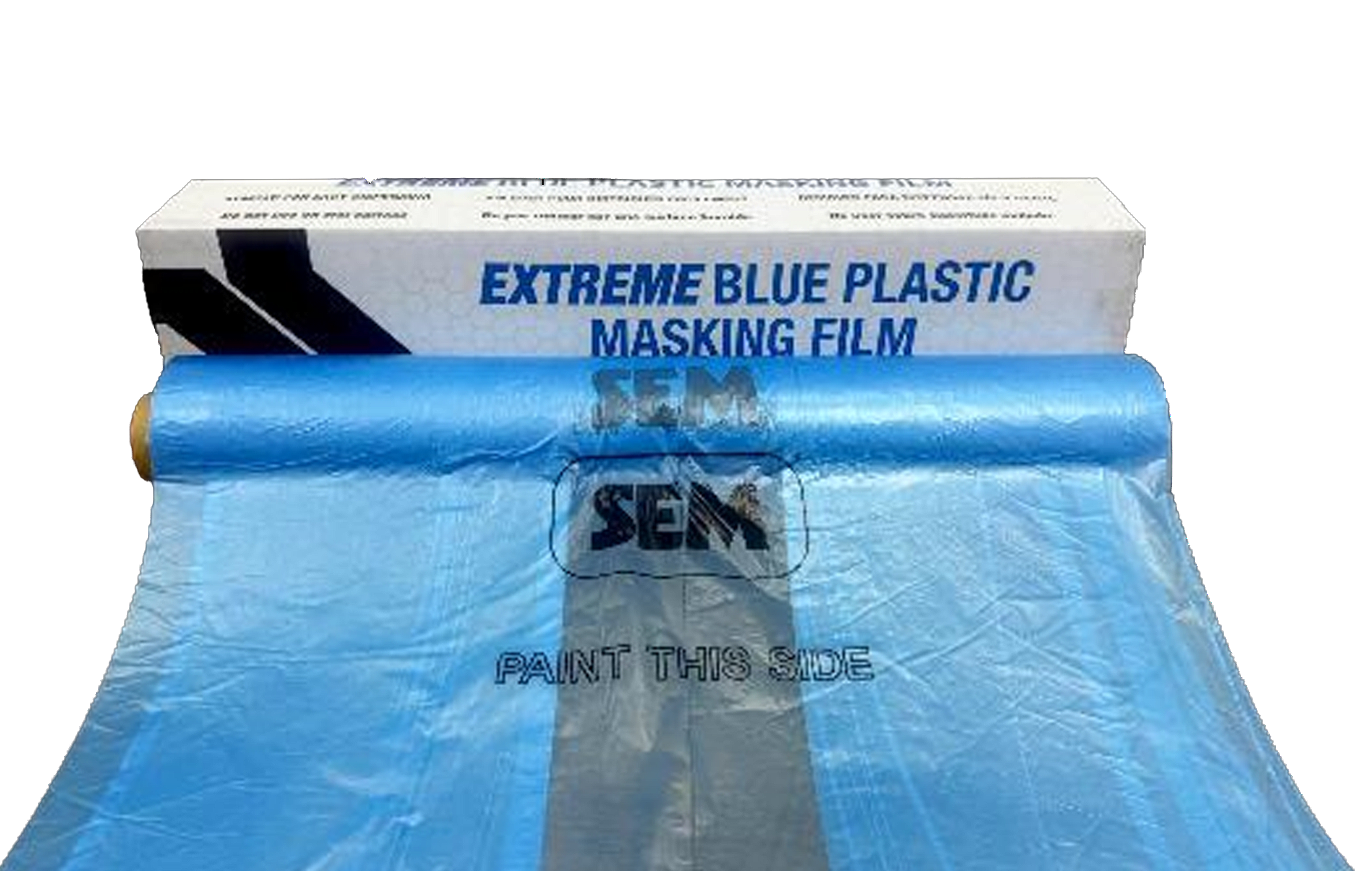 Premium Extreme Blue Plastic Masking Film